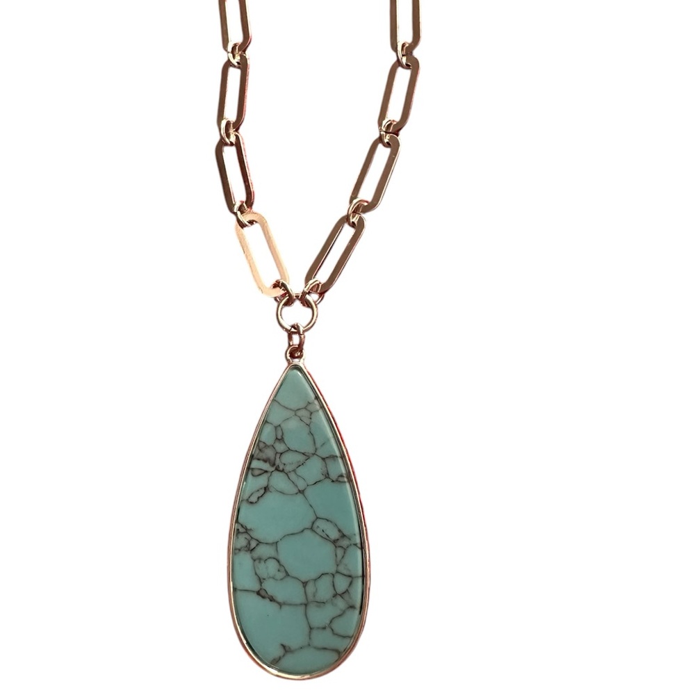 Nine West Turquoise Pendant Necklace